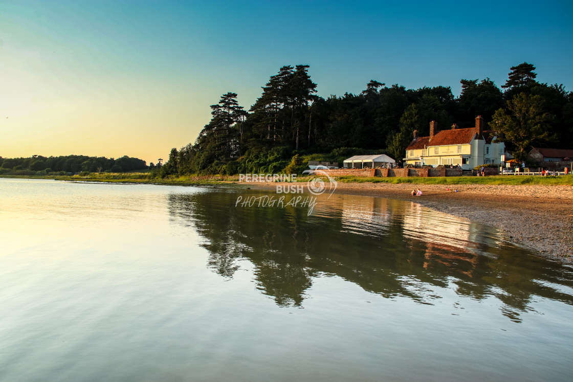 "Summers sunset at Ramsholt" stock image