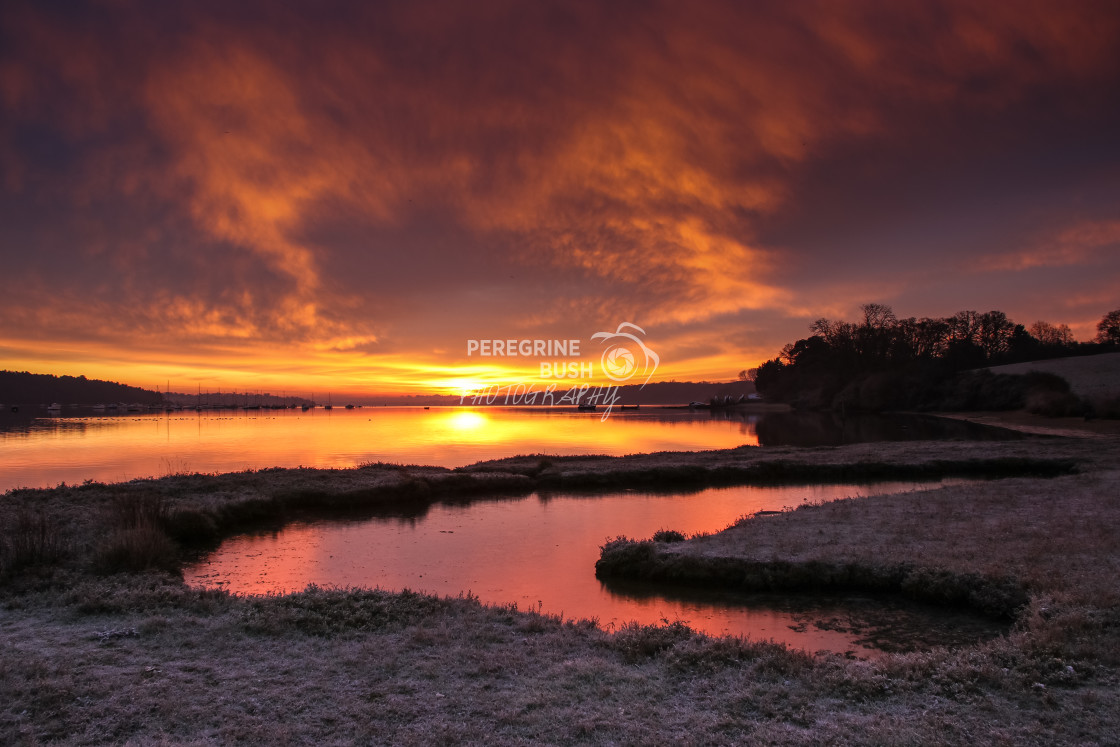 "Orwell sunrise" stock image