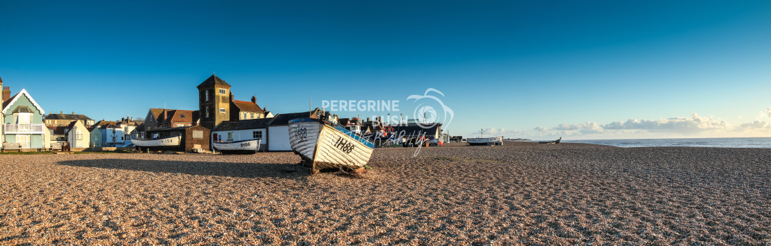 "Aldeburgh beach at dawn" stock image