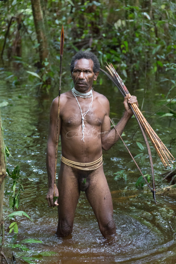 "Korowai hunter" stock image