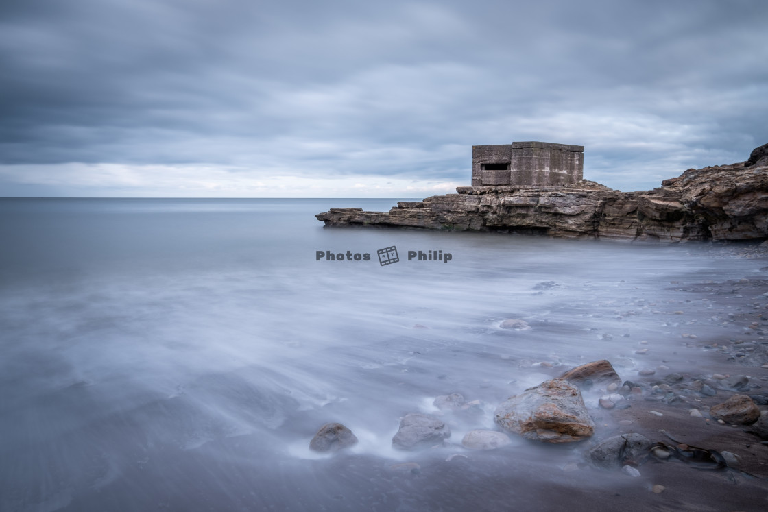 "WWII Relics at Cornelian Bay, North Yorkshire" by Photography by Philip - $14.95 "WWII Relics at Cornelian Bay, North Yorkshire" stock image