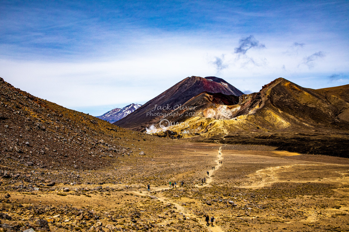 "MT Tongariro & MT Ngauruhoe" by Jack Oliver - £5.00 "MT Tongariro & MT Ngauruhoe" stock image