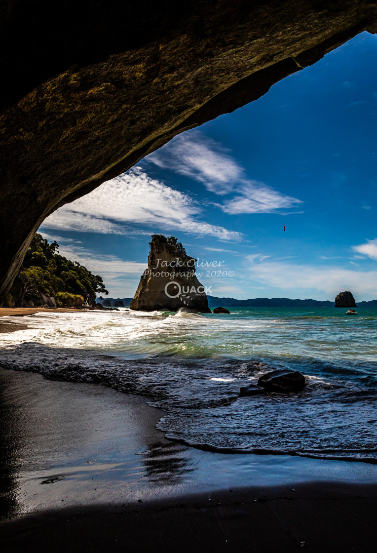 "Cathedral Cove" by Jack Oliver - £5.00 "Cathedral Cove" stock image