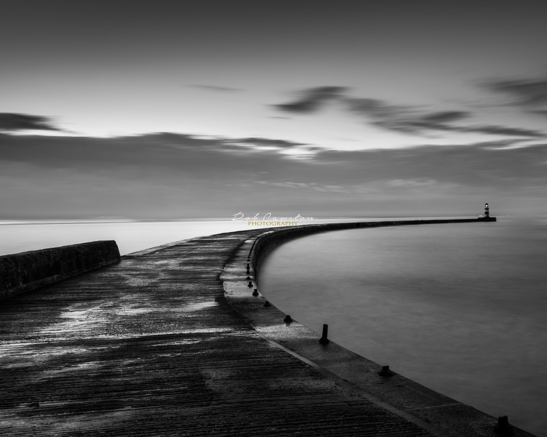 "Breakwater" stock image