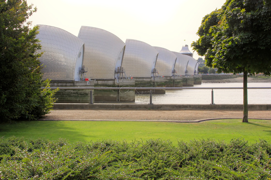 "Thames Barrier Park" stock image