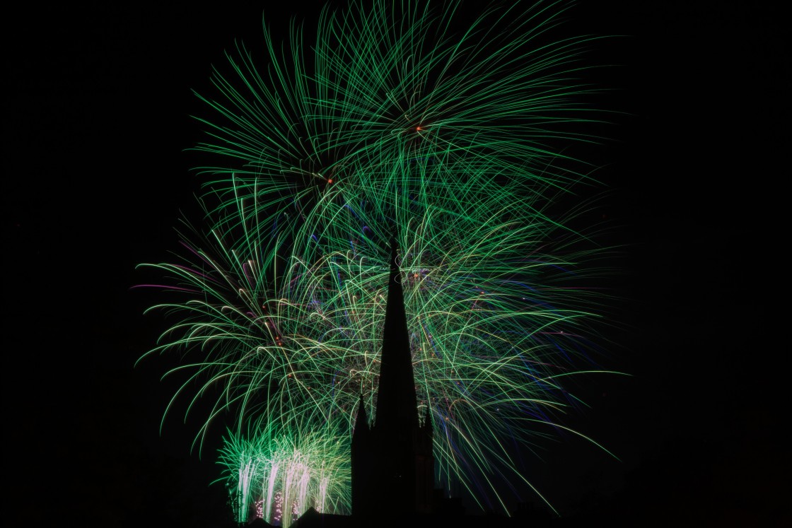 "Fireworks" stock image