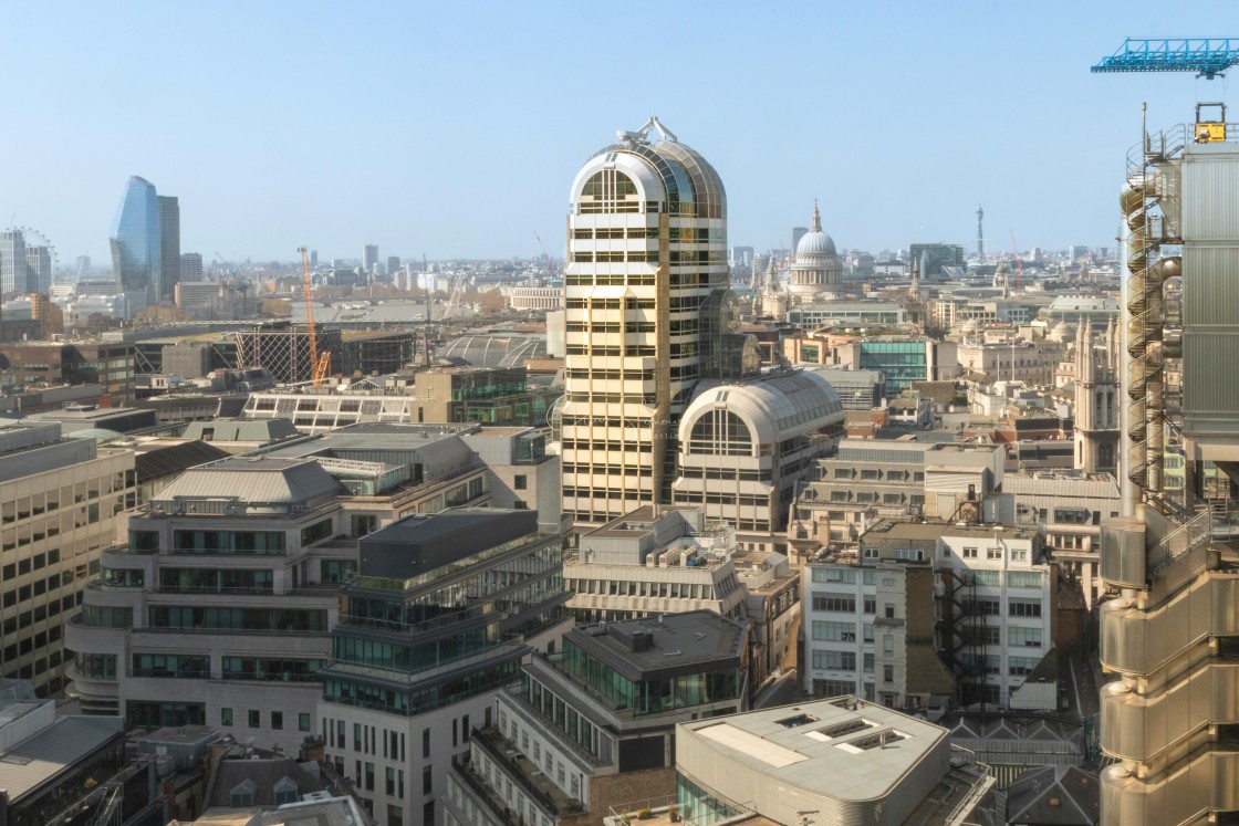 "A view over London" stock image