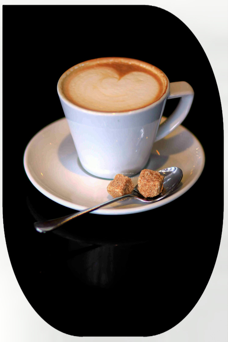 "Coffee Cup on Funky Backdrop" stock image