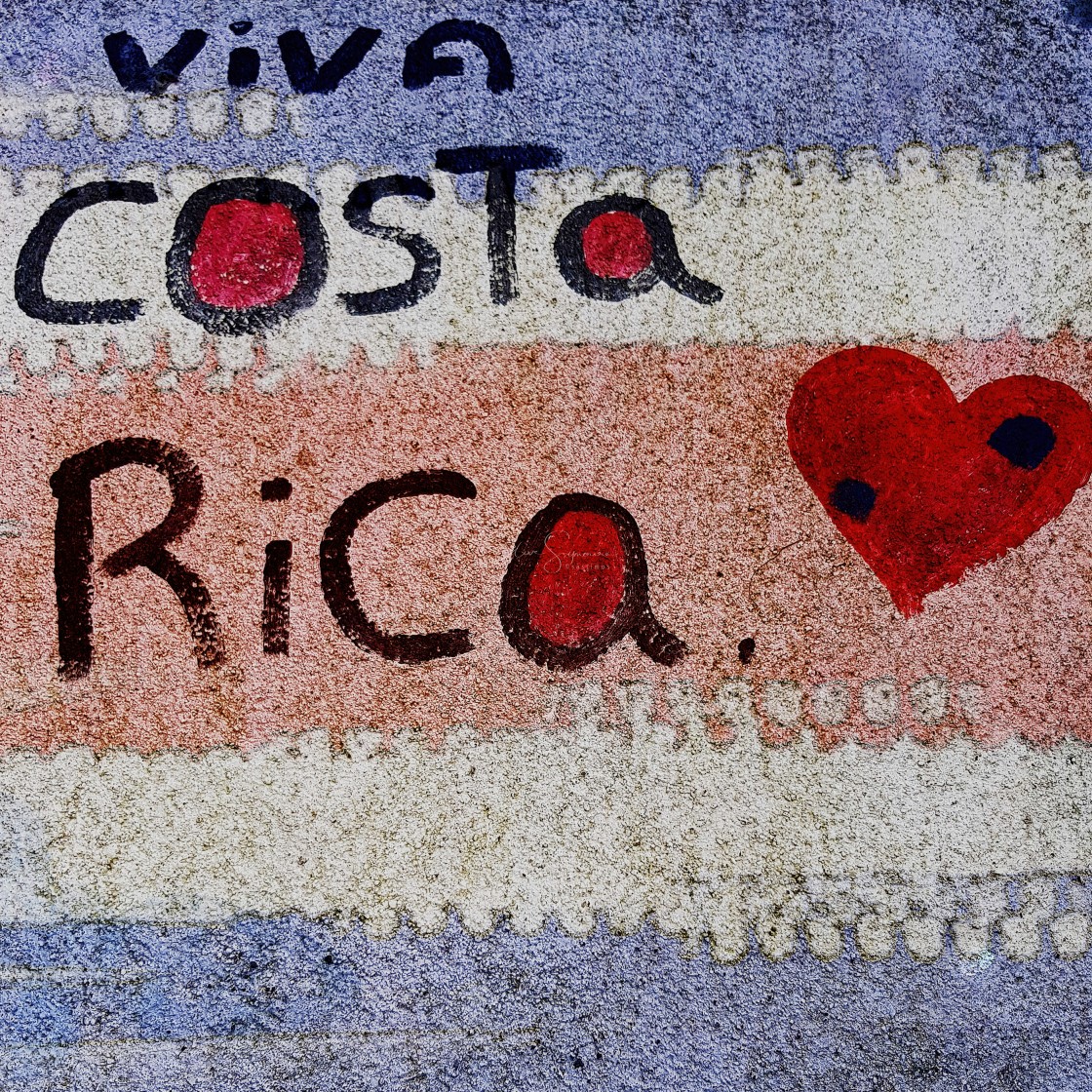 "Viva Costa Rica, Pura Vida!" stock image
