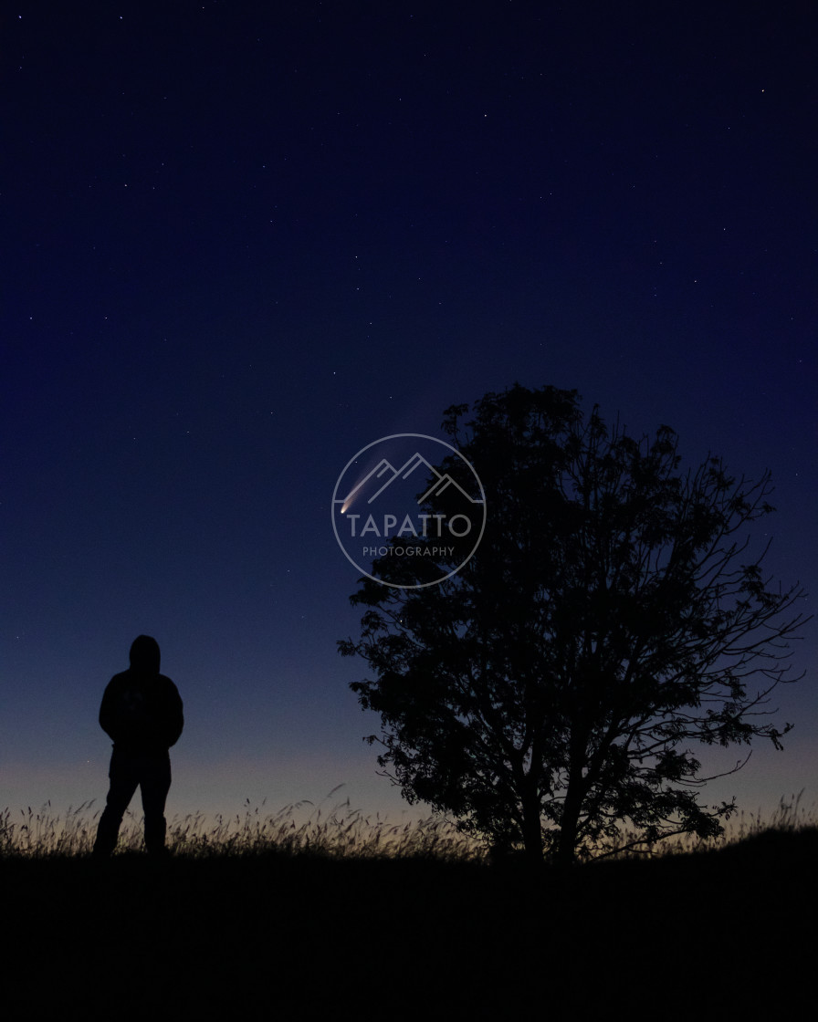 "Comet Neowise" stock image