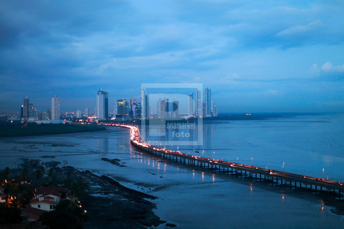 "Exelente hacia costa del Este , Panamá" stock image