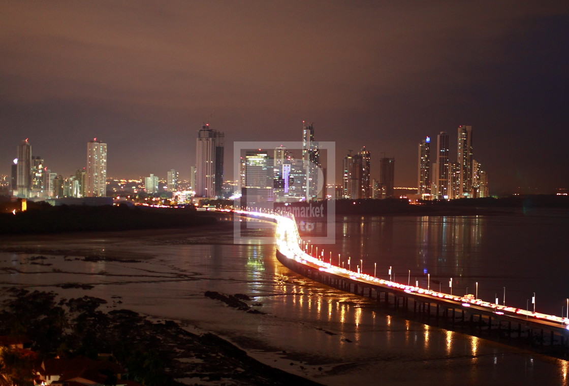 "Exelente vista hacia costa del Este , Panamá" stock image