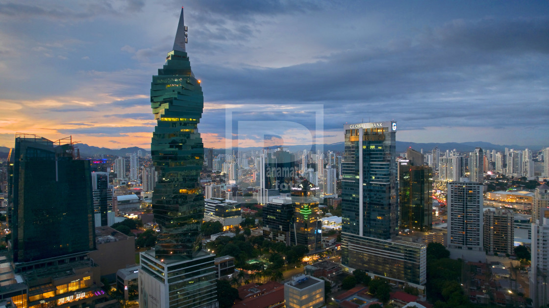 "atardecer area Bancaria" stock image