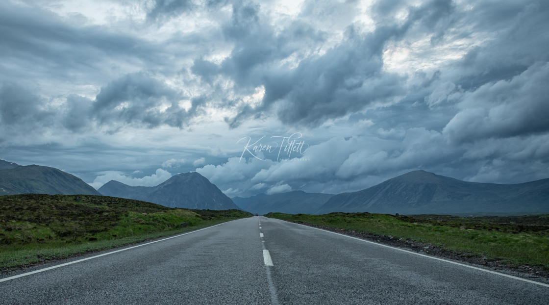 "Road to Glencoe" stock image