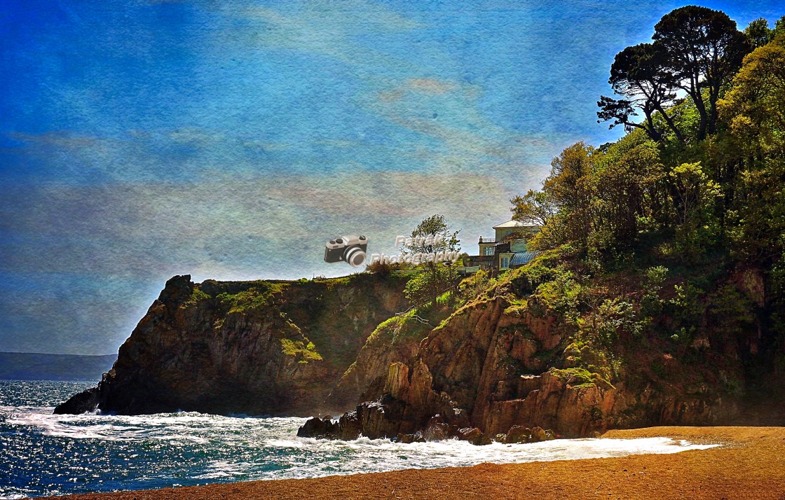 "Clifftop House #1" by Keith Patrak - £10.00 "Clifftop House #1" stock image