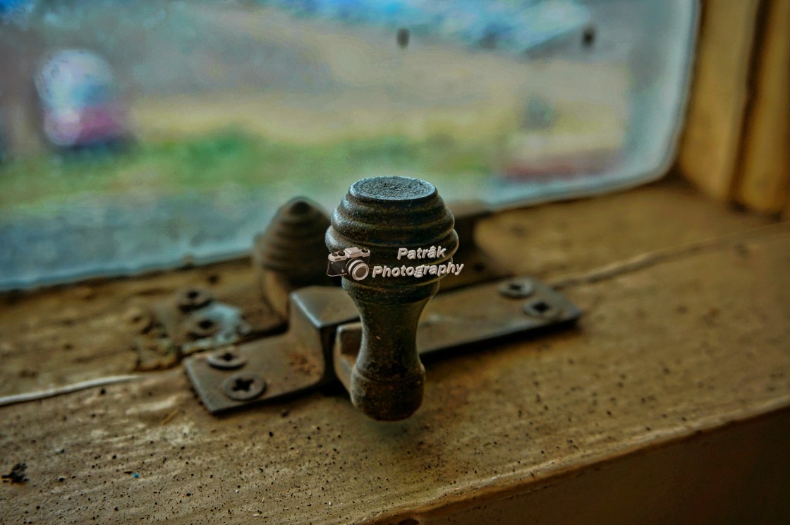 "Vintage Window Catch" by Keith Patrak - £10.00 "Vintage Window Catch" stock image