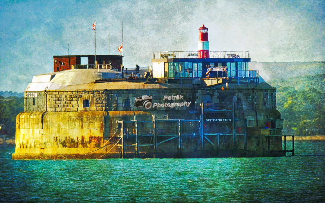 "1859 Spitbank Fort - Southsea" by Keith Patrak - £10.00 "1859 Spitbank Fort - Southsea" stock image
