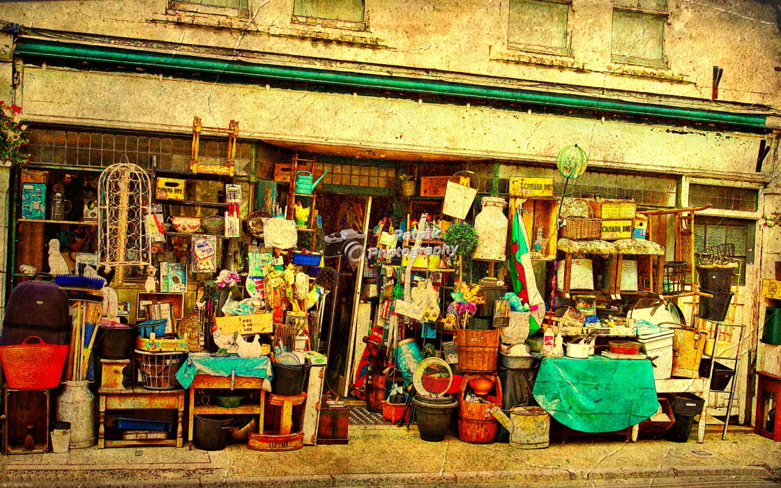 "Traditional Hardware Store - Usk, Herefordshire" by Keith Patrak - £10.00 "Traditional Hardware Store - Usk, Herefordshire" stock image