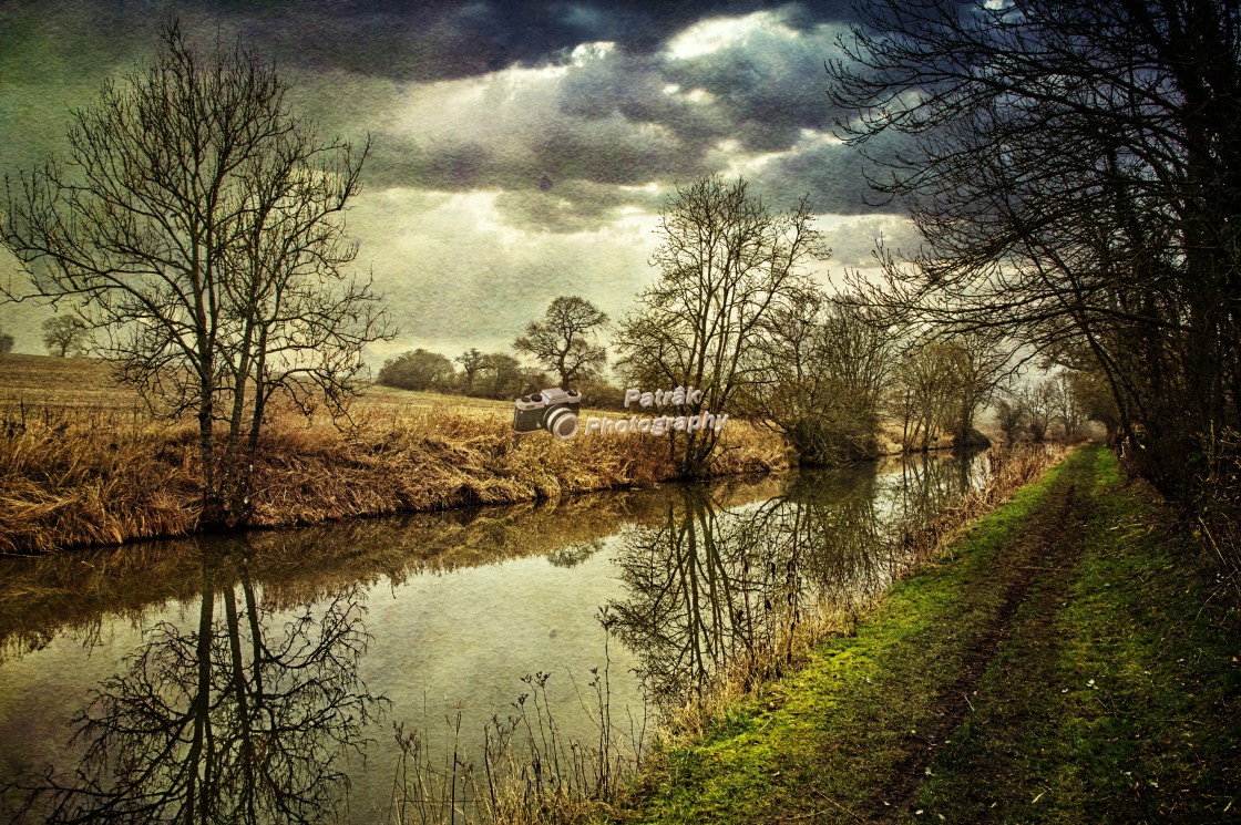 "Canalside Reflections #2- Milton Lilbourne, Wiltshire" by Keith Patrak - £10.00 "Canalside Reflections #2- Milton Lilbourne, Wiltshire" stock image