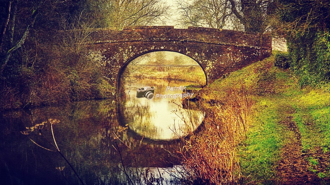 "Where Canal Meets Railway - Milton Lilbourn, Wiltshire" by Keith Patrak - £10.00 "Where Canal Meets Railway - Milton Lilbourn, Wiltshire" stock image