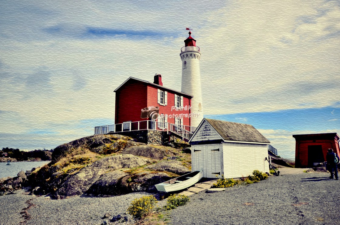 "1860 Fiskard Lighthouse - Colwood, Vancouver Island, BC" by Keith Patrak - £15.00 "1860 Fiskard Lighthouse - Colwood, Vancouver Island, BC" stock image
