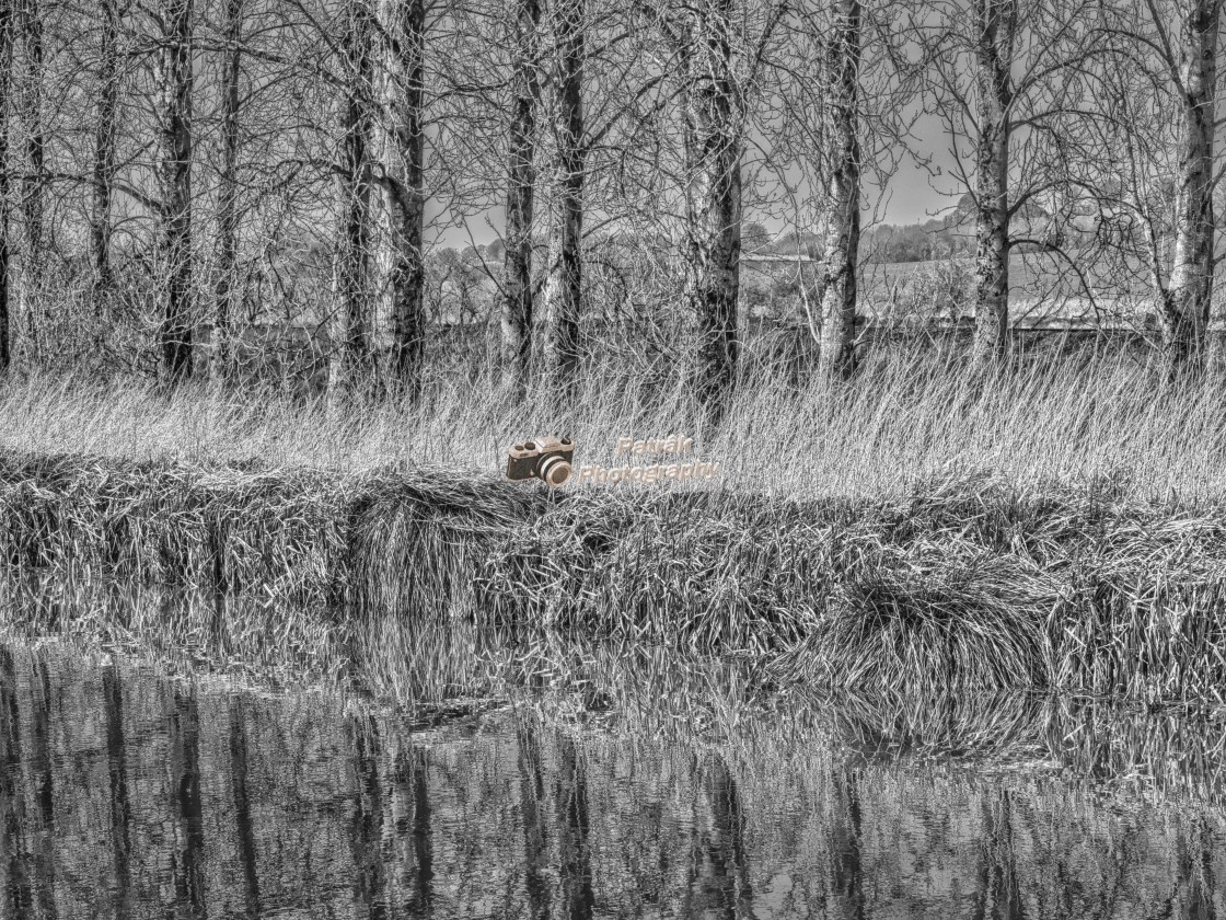 "Canal Reflections - Crofton, Wiltshire, England" by Keith Patrak - £15.00 "Canal Reflections - Crofton, Wiltshire, England" stock image