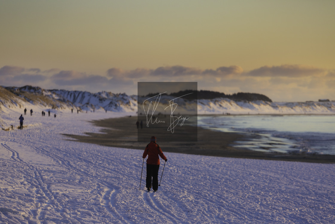 "Winter beach" stock image