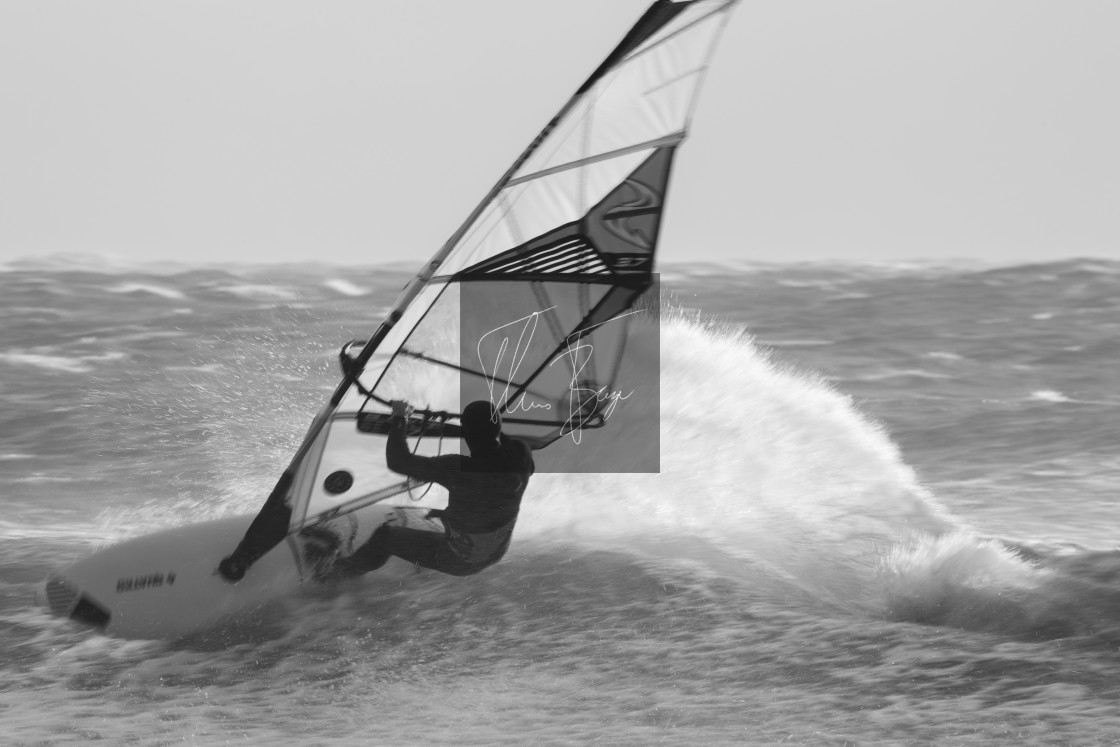 "Windsurfer powerslide" stock image