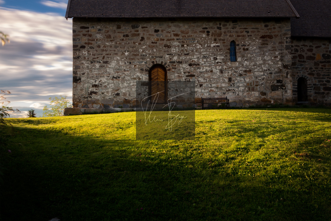 "The old church" stock image