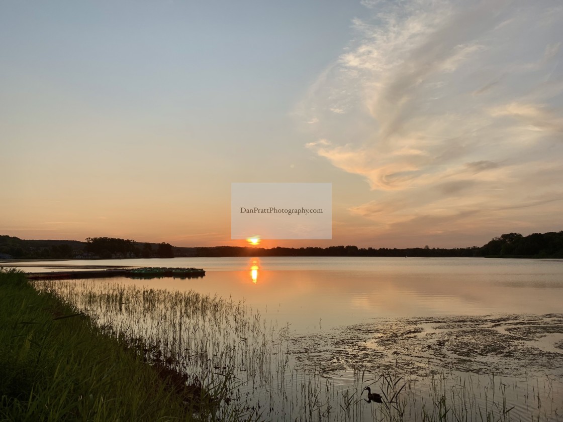 "Le Lac d'Ailette in France" stock image