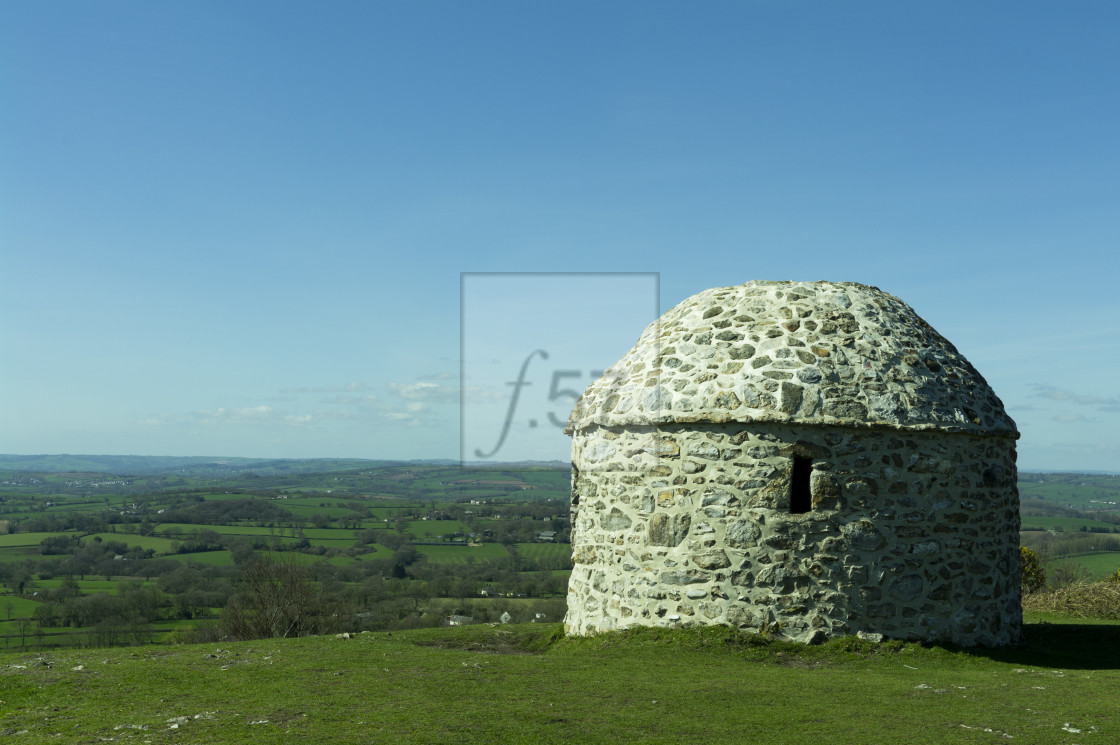 "Culmstock Beacon, Blackdown Hills AONB, Mid Devon, UK" stock image