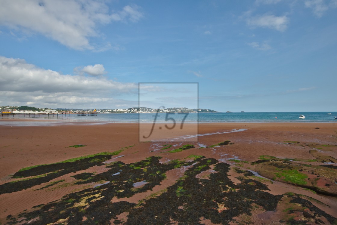 "Paignton beach" stock image