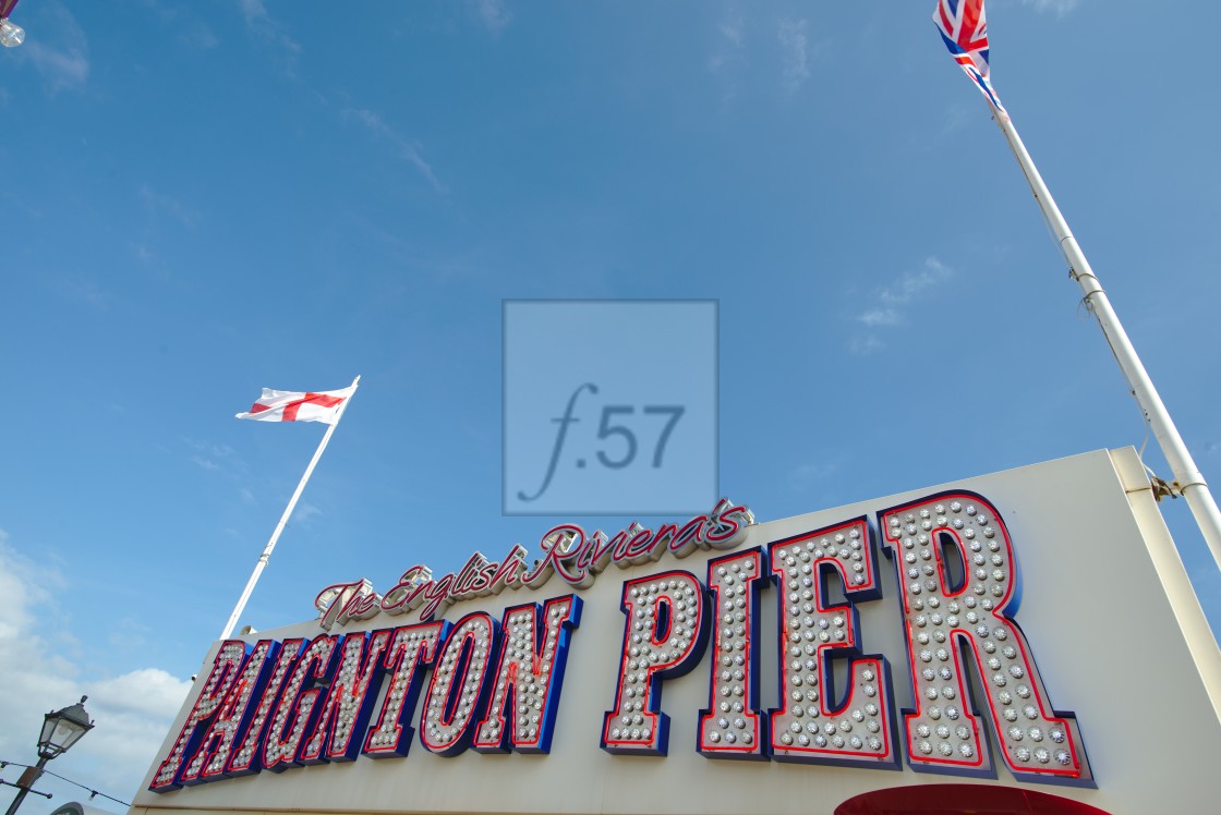 "Paignton Pier" stock image