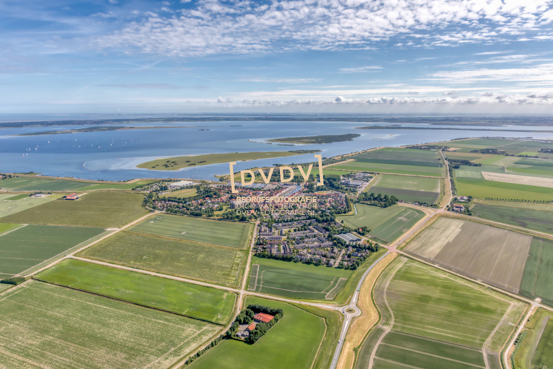 "100136 Luchtfoto Brouwershaven" stock image