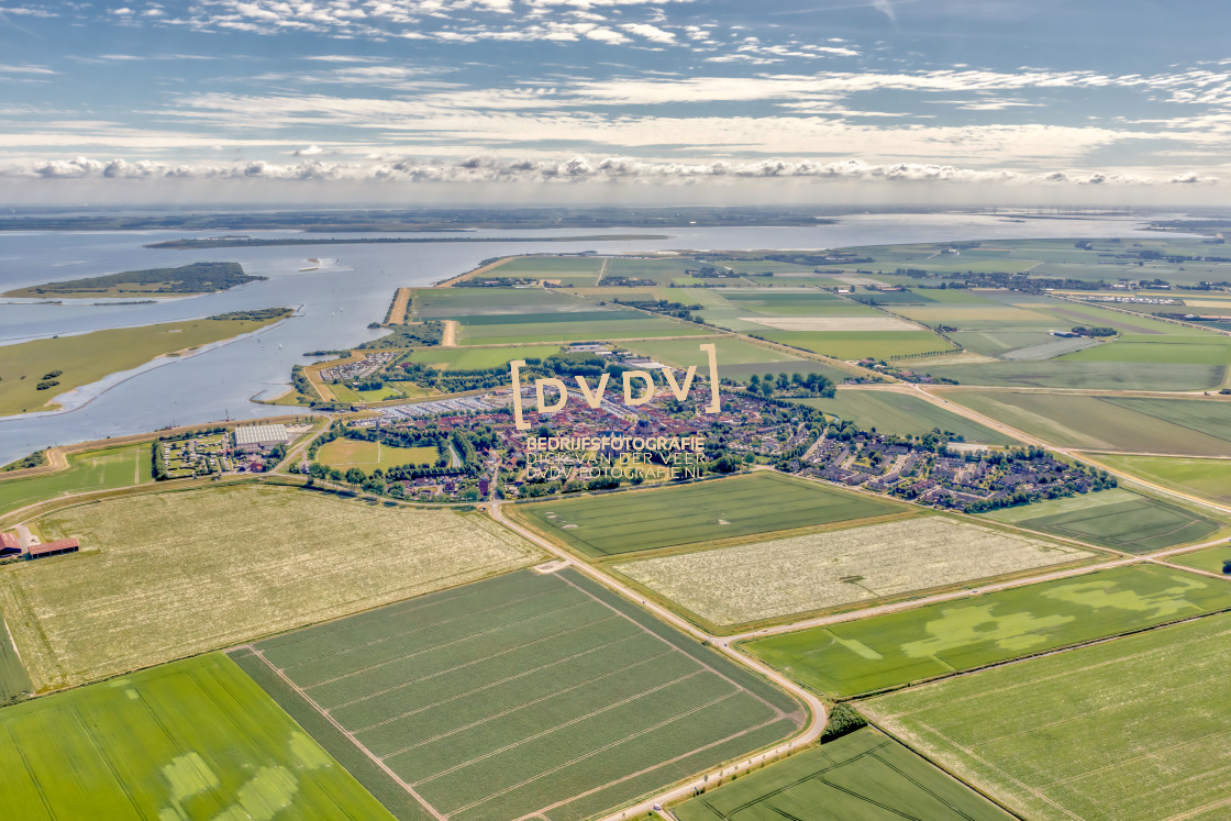 "100139 Luchtfoto Brouwershaven" stock image