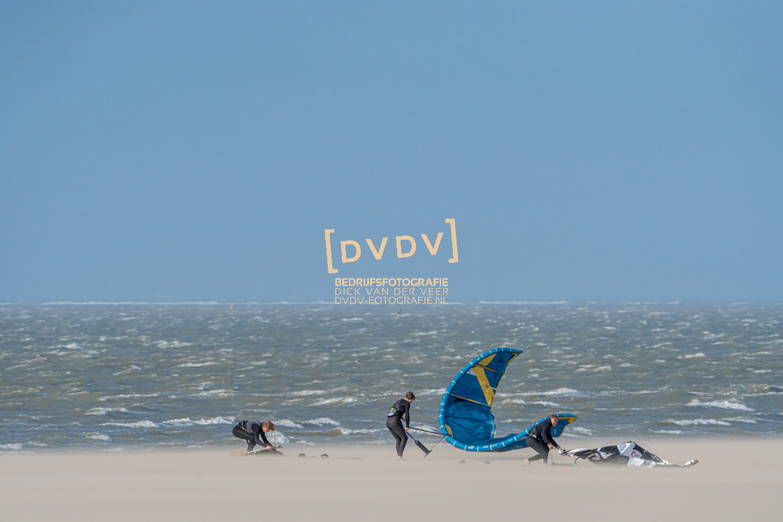 "Kitesurfen Brouwersdam 108648" stock image