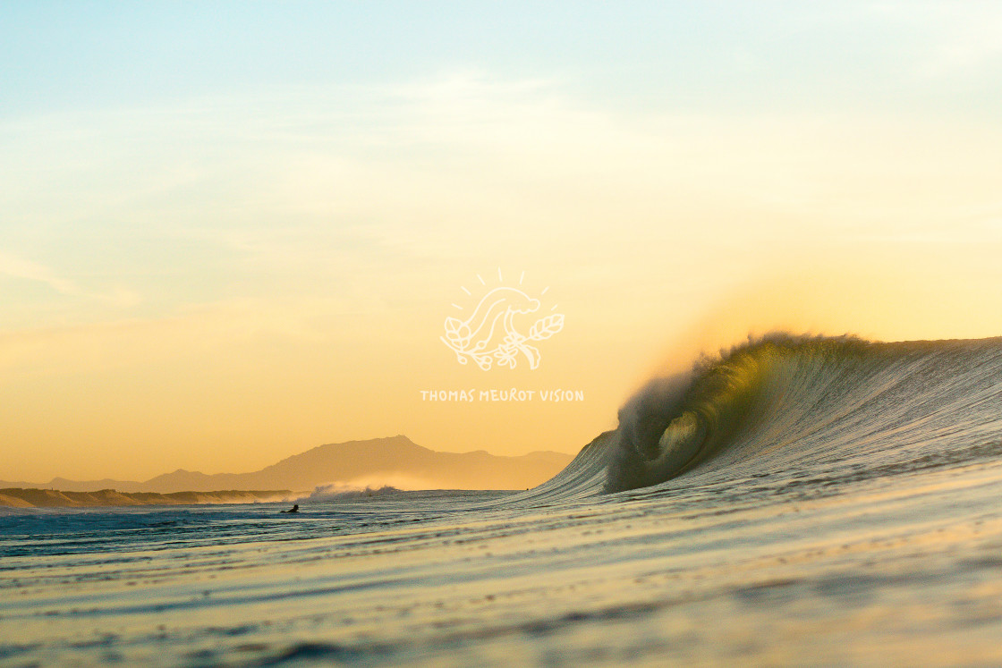 "SURF seignosse Small waves Sunset ocean atlantic Capbreton Southwest France..." by Thomas Meurot - $37.90 "SURF seignosse Small waves Sunset ocean atlantic Capbreton Southwest France..." stock image