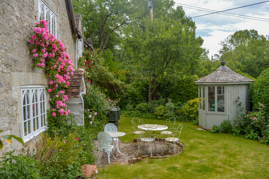 "An English Summer Garden" stock image