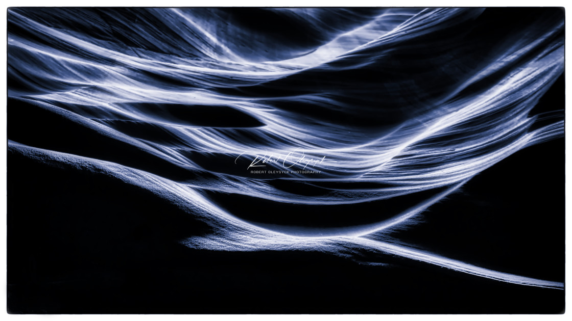 "Antelope Canyon - Monochrome Waves" stock image