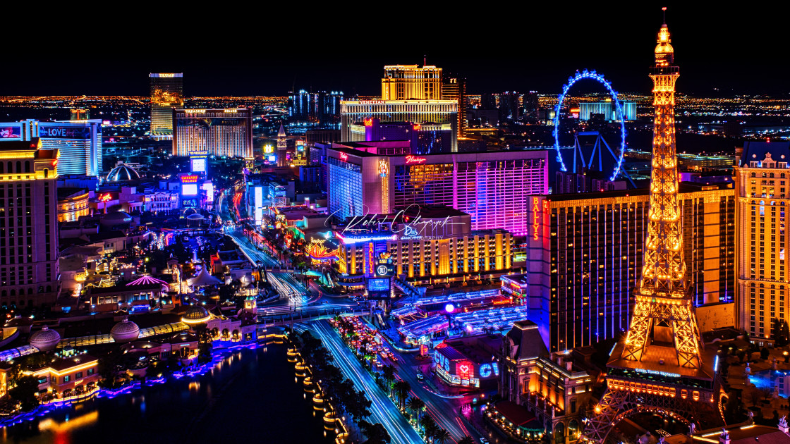 "Las Vegas Strip at Night" stock image