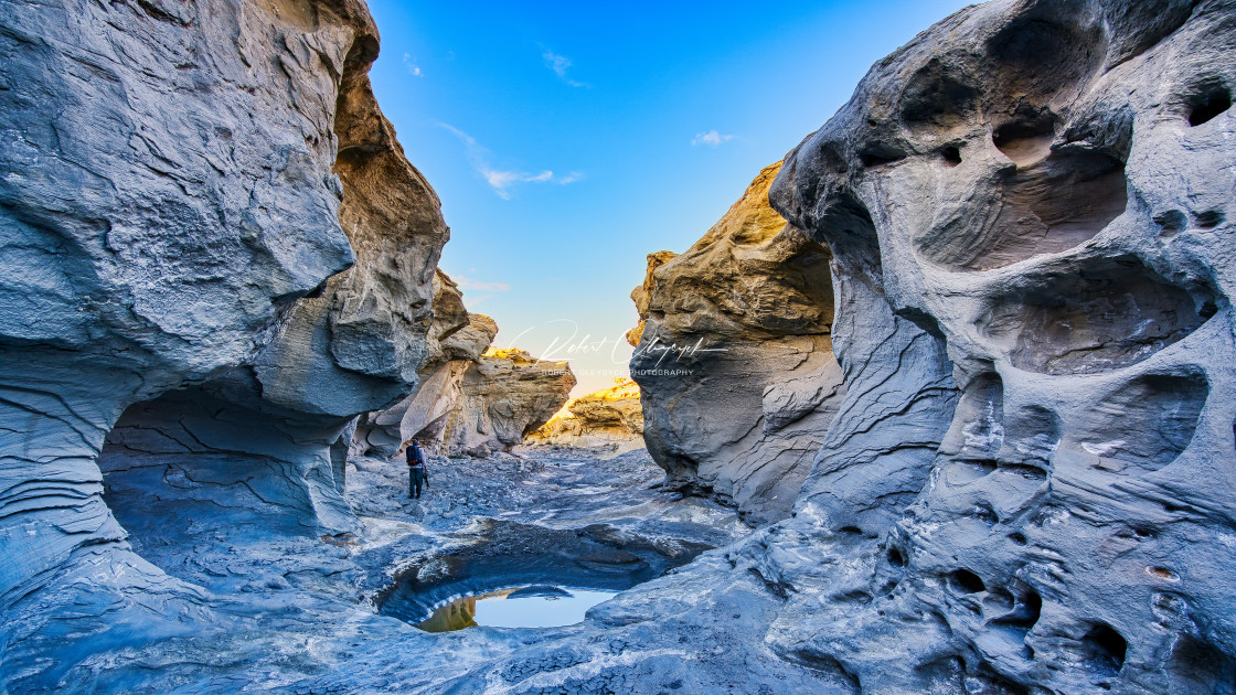 "Vibrant Crater Ravine 1 - 16:9" stock image