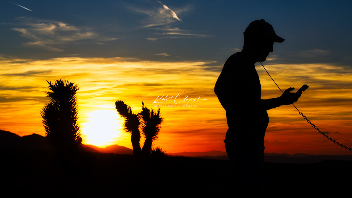 "Sunset Connection" stock image