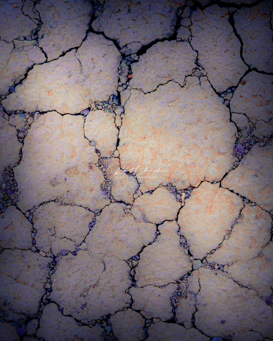 "Soft Mud Cracks" stock image