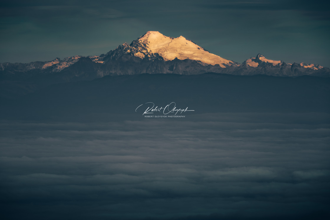 "Hurricane Ridge Cloud Inversion Zoom" stock image