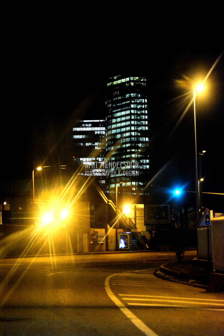 "Road at night" stock image