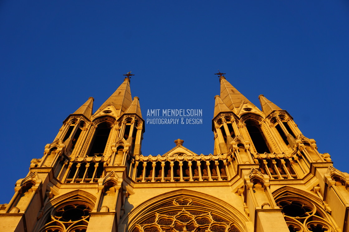 "the reformé church top" stock image