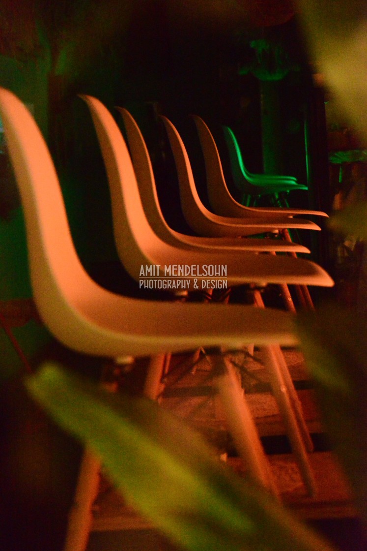 "chairs in a line" stock image