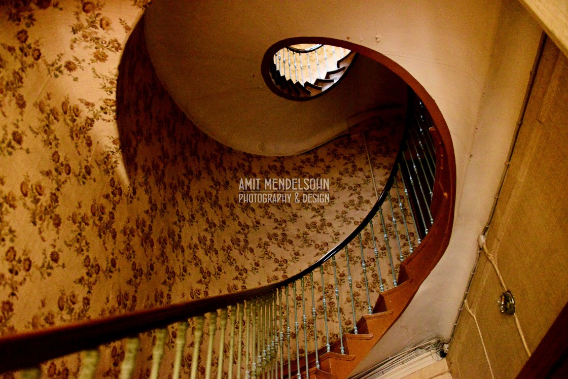 "round staircase" stock image