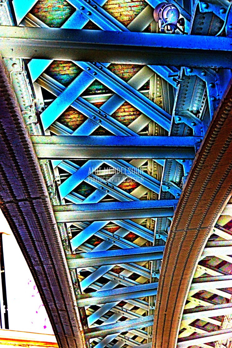 "under the bridge" stock image