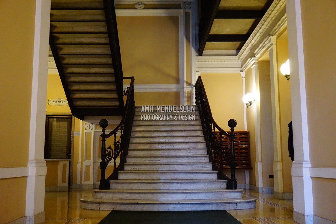 "Entrance and steps" stock image